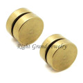 10 mm Gold Titan Plated Stahl magnetische Piercings